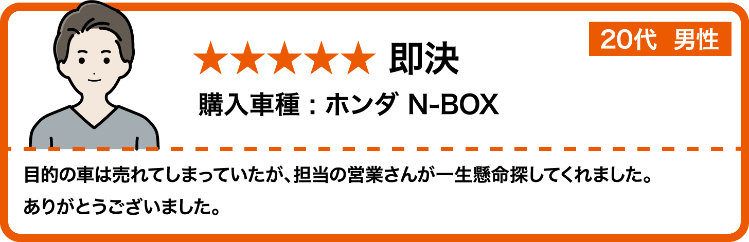 「即決」２０代男性